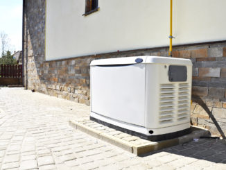 Residential gas backup generator.