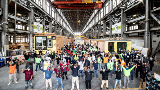Group photo of workers