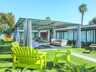 A photo of the courtyard of the Solara Mental Health building