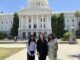 From left to right, Sriya Srinivasan, vice chair for the California Commission on the Status of Women and Girls’ Youth Advisory Council, Darcy Totten, CCSWG executive and Eucharistia Peter, YAC youth advisory council member.