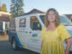 Joy Cohan, standing in front of a delivery van for Meals on Wheels Yolo County.